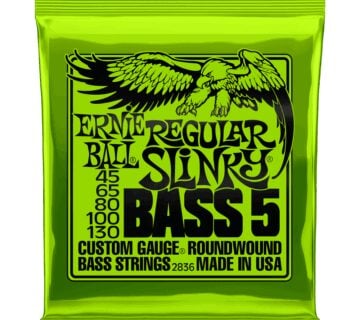 ERNIE BALL 2836, žice za bas gitaru 45-130 (5-žica) - cover