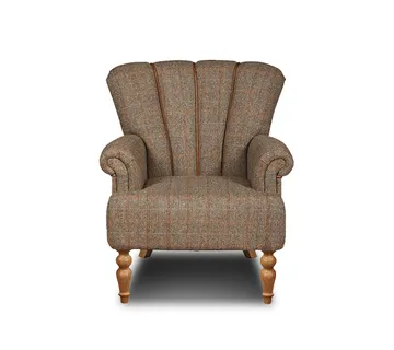 Chesterfield Harris Tweed Lupin fotelja - cover