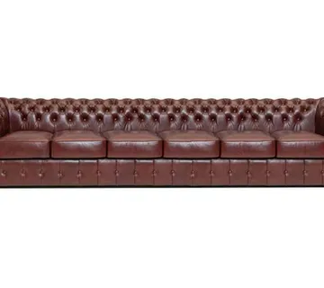 Chesterfield Garnitura Class Leather | 6-sjedišta | Cloudy Red - cover