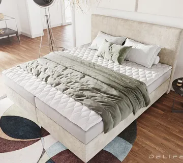 Box spring krevet Dream-Well s madracem i nadmadracem - cover