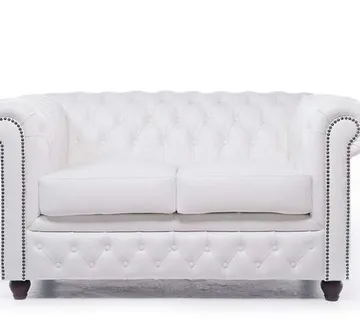 Chesterfield Dvosjed Original Leather | 2-sjedišta | White - cover