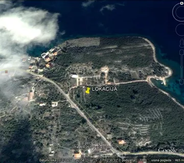 Korčula, Kneže, građevinsko zemljište 903 m2, 190 m od mora - cover