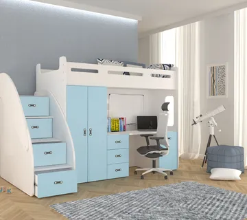 Krevet na kat 200×80 Zuzia plus – kompletna soba u jednom - cover