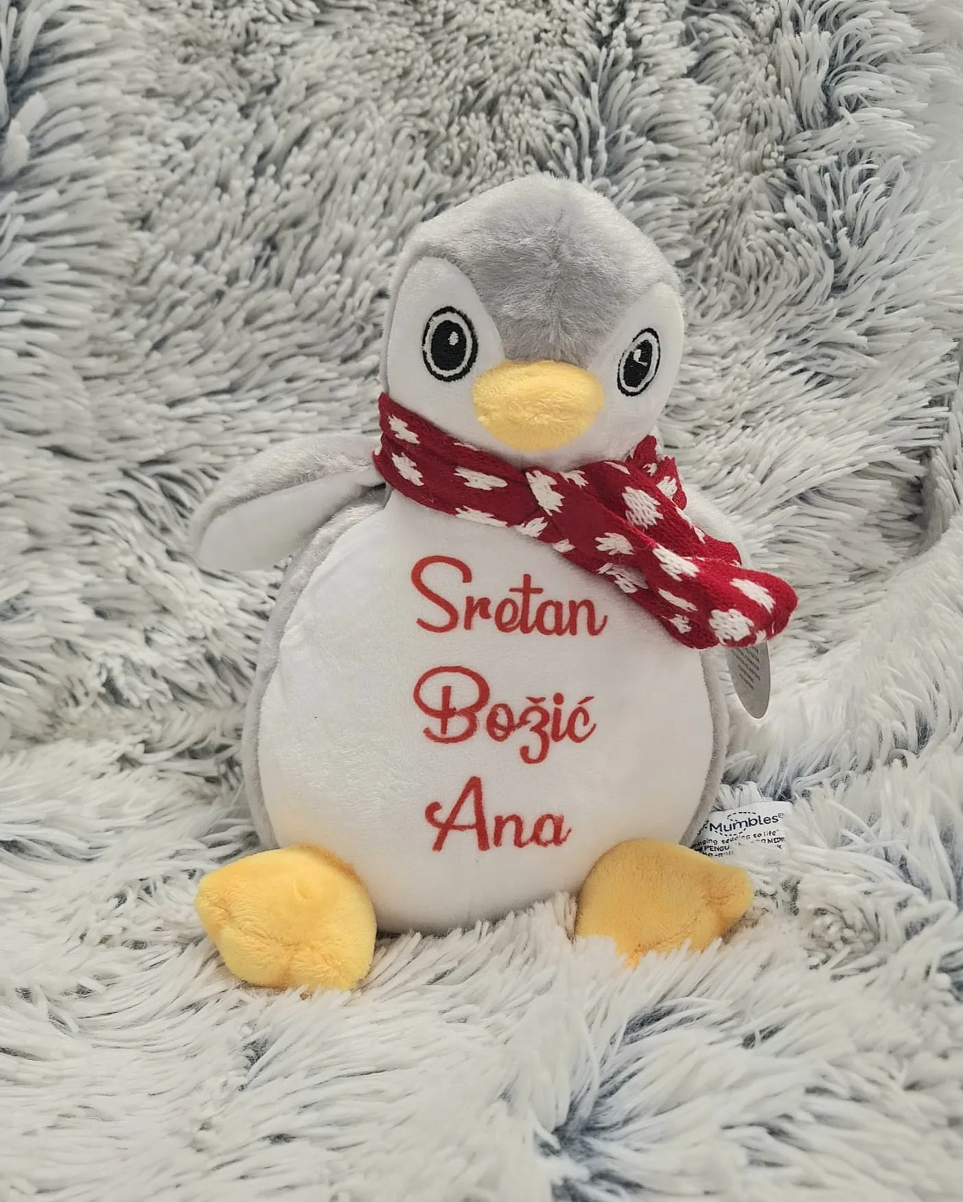 Plišani pingvin (23 cm) s natpisom - cover