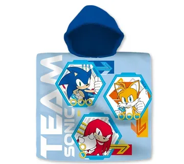 Team Sonic dječji poncho za plažu, 60×120 cm - cover