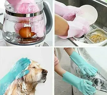 (1 par) Silikonske rukavice za višenamjensko čišćenje - cover