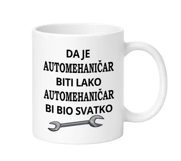 Šalica- Da je automehaničar biti lako - cover