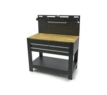 Radni stol s 3 ladice, stražnjim profiliranim zidom, LED rasvjetom - cover