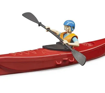 Bruder kajak sa figuricom, zaštitnom kapom i veslima - cover