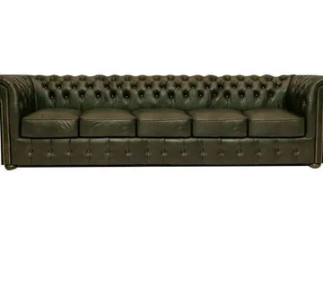 Chesterfield Garnitura Class Leather | 5-sjedišta | Moss Green - cover