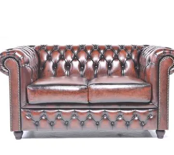 Chesterfield Dvosjed Original Leather | 2-sjedišta | Wash Off Brown - cover