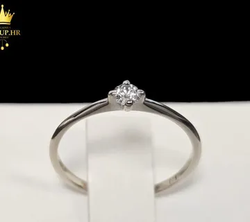 ZLATNI PRSTEN S DIJAMANTOM - 0.10ct - 0,91G .585 (14K) / R1, RATE !! - cover