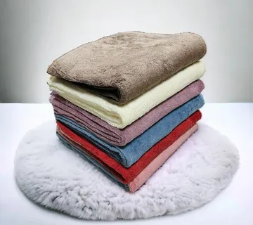 Ručnici od mekanih mikrovlakana - jednobojni ( 6 ili 12 kom ) - cover