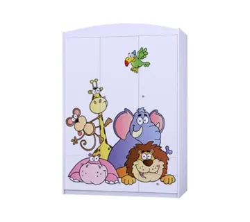 Dječji drveni ormar Happy dzungla - cover