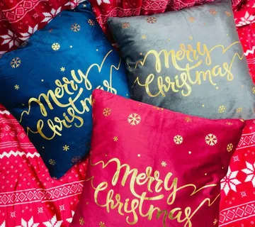 Božićne jastučnice 2 kom PLIŠ kolekcija 45x45 cm - cover