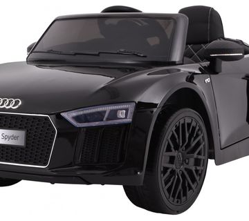 Licencirani auto na akumulator Audi R8 Spyder - crni/lakirani - cover