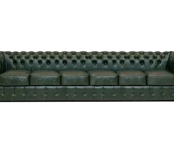 Chesterfield Garnitura Class Leather | 6-sjedišta | Cloudy Green - cover