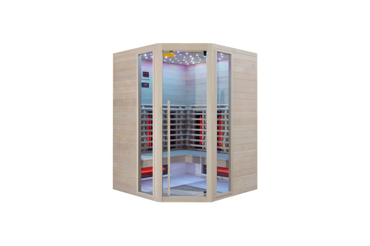 IR SAUNA kutna – full spectrum + karbonski grijači 150x150x200 - cover