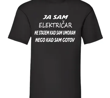 Majica ja sam električar - cover