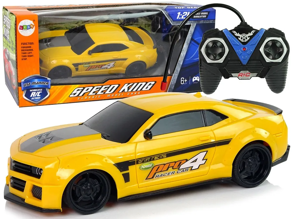 Auto na daljinsko upravljanje 1:24 Tinted - žuti - cover
