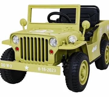 Auto na akumulator Retro Military - bež - cover