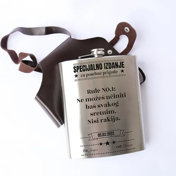 Velika personalizirana pljoska - cover