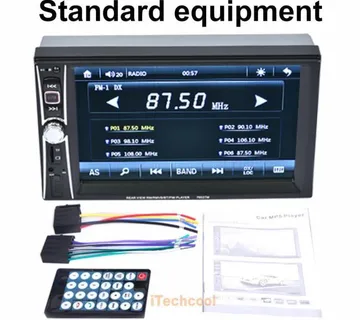 Auto radio 2 din AUX, MP3, USB,SD kartica, Bluetooth + parking kamera - cover