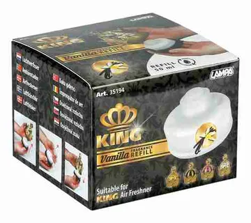 King, osvježivač zraka za kabinu, punjenje od 50 ml – Vanilija - cover