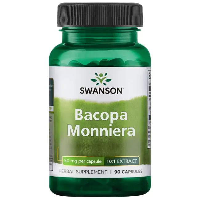 Brahmi (Bacopa monnieri) ekstrakt 50mg x 90 kapsula - cover