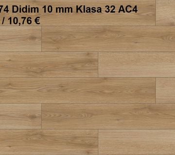 Laminat Didim 10mm / KL 32, 1m²/13,45 € POPUST -20% 10,76€ - cover