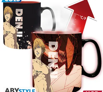 Šalica Chainsaw Man Heat Change Denji & Aki 460ml - cover