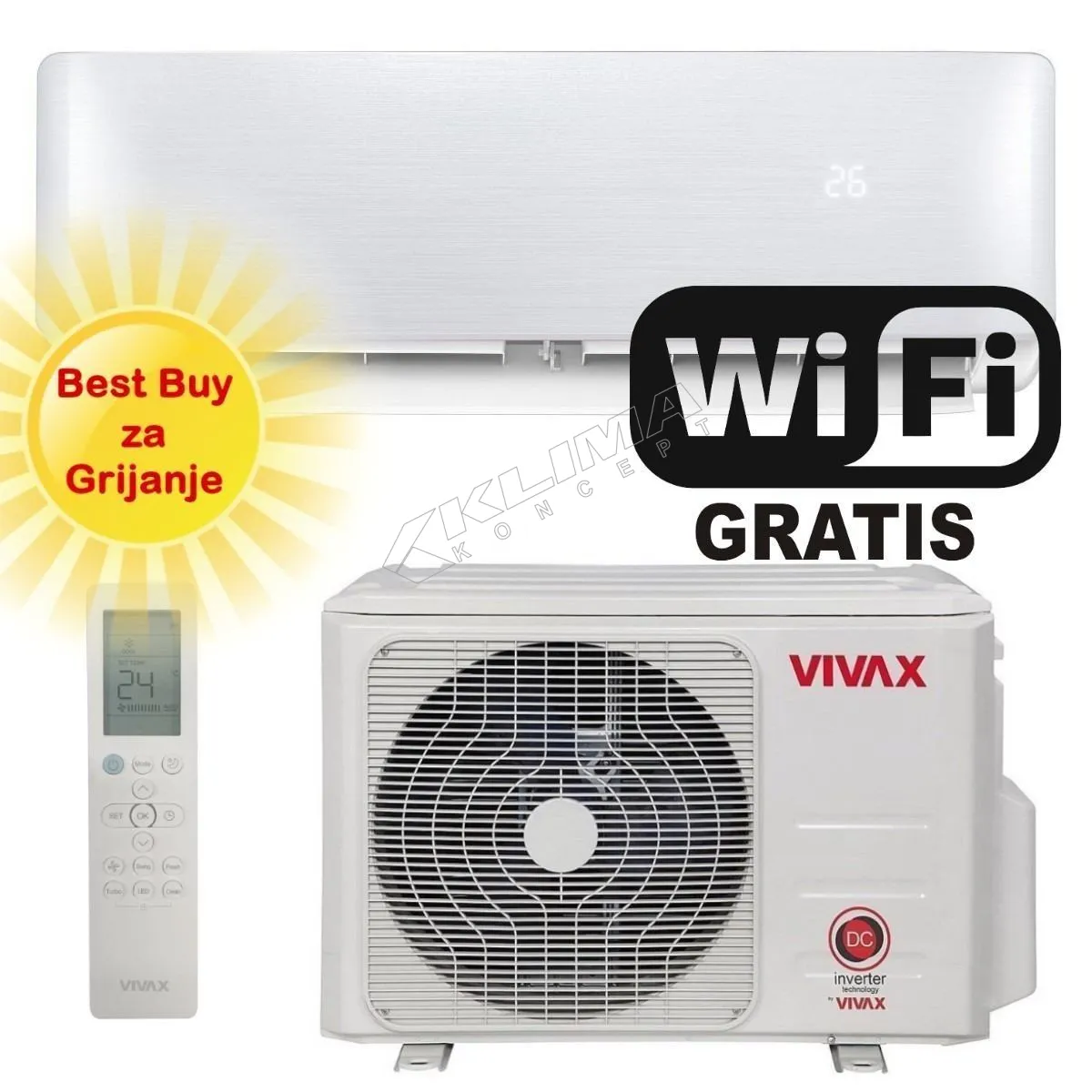 VIVAX KLIMA UREĐAJ ACP-12CH35AERI+ R32 SILVER - cover