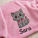 Dekica za djecu s imenom – roza - cover