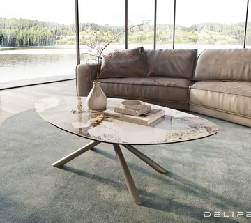 Klub stolić Edge 140x76cm, Materijal: Keramika Minas Melange - cover