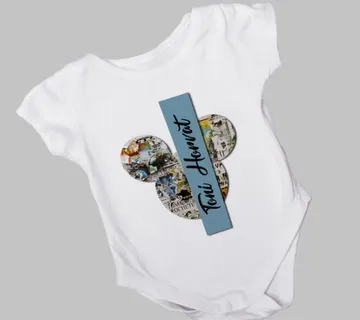 Personalizirani bodiji za bebe s aplikacijom Minnie/Mickey Mousa - cover