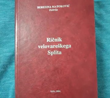 Berezina Matoković – Ričnik velovareškoga govora - cover