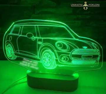 Ambijentalna lampa sa slikom auta  - cover