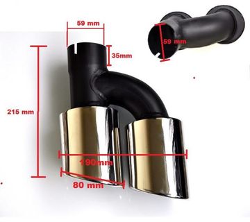 ZADNJI DIFUZOR+NASTAVCI AUSPUHA ZA AUDI A6 4G 10-14 G. - RS6/S6 DIZAJN - cover