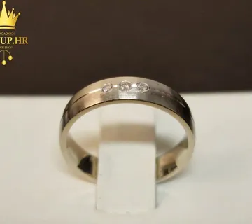 ZLATNI PRSTEN S DIJAMANTIMA 0,045ct / R1, RATE ! - cover