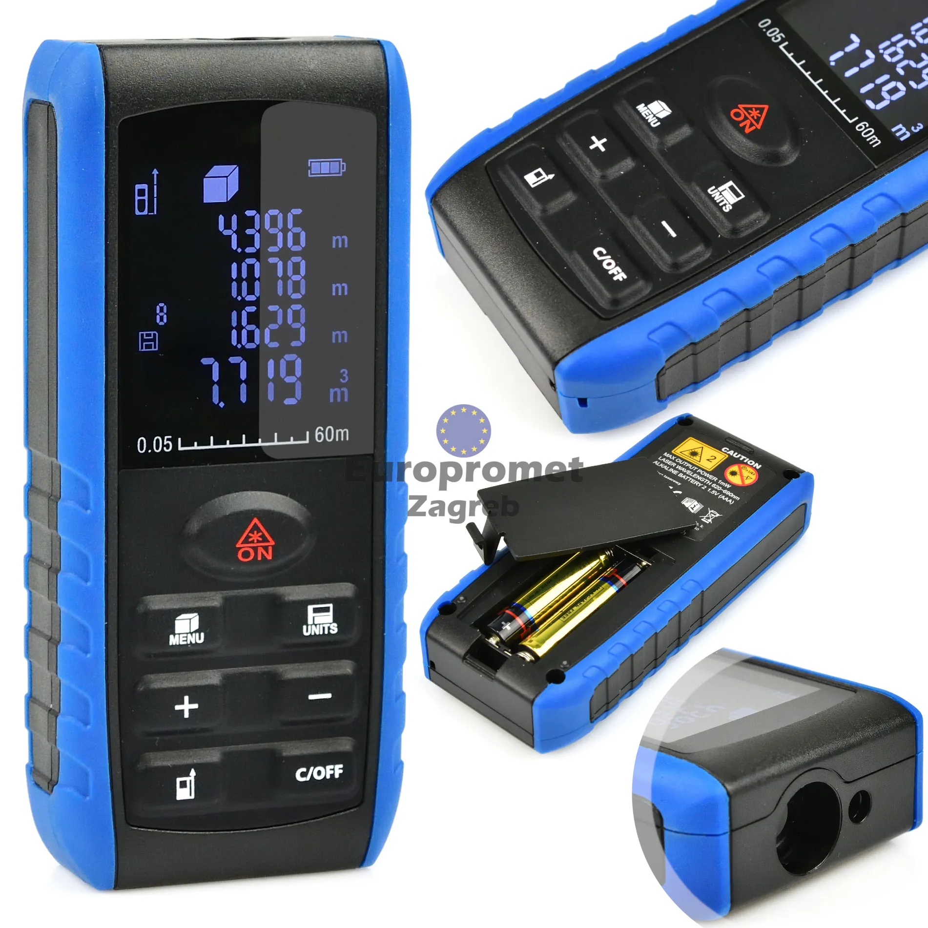 Laserski metar 60m LCD - cover