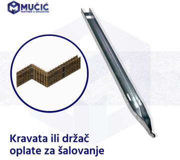 KRAVATE - DRŽAČI OPLATE ZA ŠALOVANJE 0,5m - 1m - 1,5m - cover