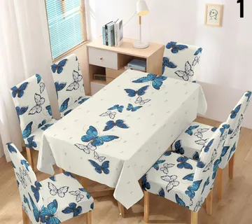 Set stolnjak + 6 navlaka za stolice NOVI uzorci - cover