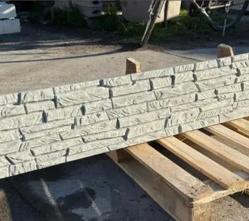 Betonski parapet za panel ogradu 2D/3D - NOVO - imitacija kamena - cover