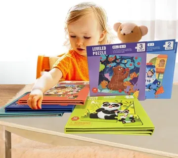 (3 kom) Slagalice u knjizi - Puzzle više modela - cover