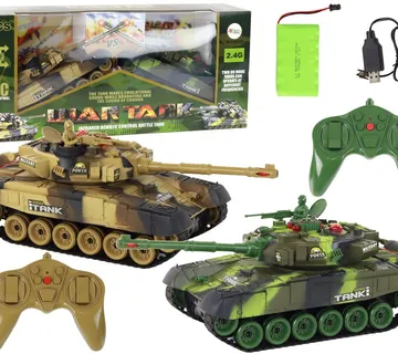Remote Controlled Fighting Tanks Set War Tank RC Battle Infrared - cover
