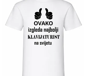 Majica za najboljeg klavijaturistu - cover