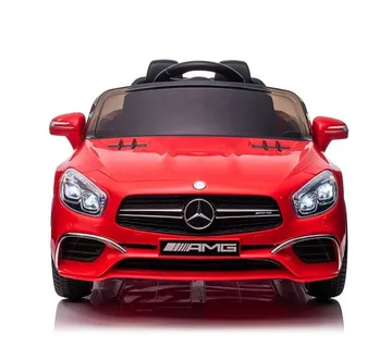 Licencirani auto na akumulator Mercedes SL65 S LCD - crveni/lakirani - cover