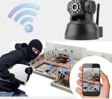 Sigurnosna Wifi wireless HD P2P kamera + noćno snimanje - cover