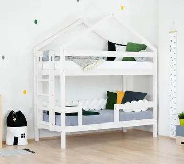 Drveni dječji krevet na kat 200*90 – PUNO DRVO - cover