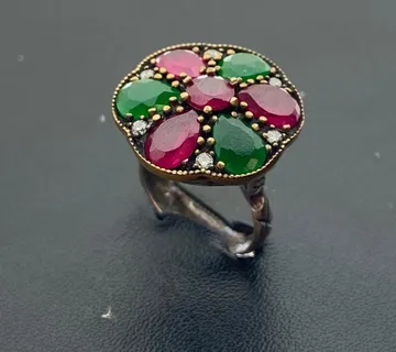 VINTAGE SREBRNI PRSTEN 9.86G .925 / R1, RATE !! - cover